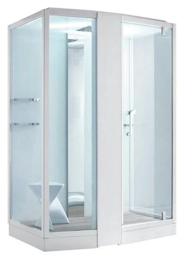 Душевая кабина Orans SR-89102LS, белая, с хамамом и сиденьем