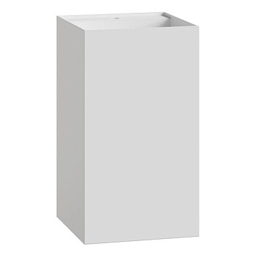 Раковина Boheme Cube 802-MW Corian 48х48х85 Matt white, напольная