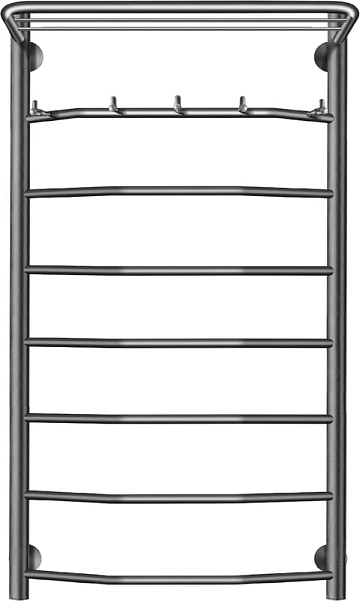 Полотенцесушитель электрический Secado Агата 1 КСП 100x50, графит, R