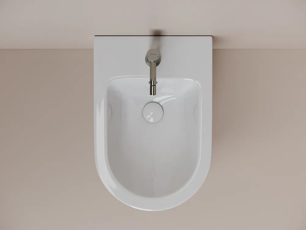 Биде подвесное Ceramicanova Whirl CN11008 белый Sancos — официальный сайт