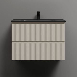 Тумба с раковиной Sancos Snob T 70 beige soft, раковина CN7007MB