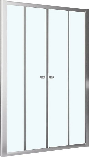 Душевой уголок RGW Classic CL-10+70 см (126-131)x70x185 профиль хром, стекло прозрачное