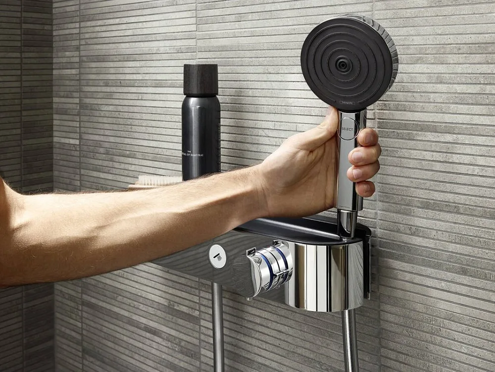 Термостатический смеситель Hansgrohe ShowerTablet Select ShowerTablet Select 24360000 для душа, хром Sancos — официальный сайт