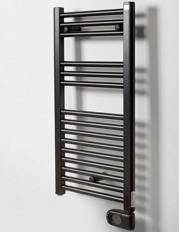 Полотенцесушитель электрический Zehnder Aura PBEBZ-080-040/MQ RAL 9005 matt 80x40 черный
