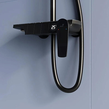 Душевая стойка RGW Shower Panels SP-33B, матовый черный