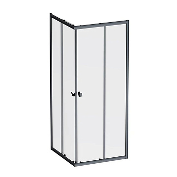 Душевой уголок AM.PM Sunny W87G-403-8080-BT 80x80 см, черный матовый