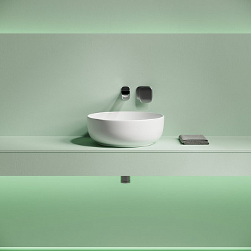Накладная раковина Ceramicanova Taycan CN12003 37х37 глянцевая белая