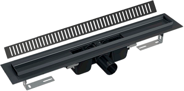 Душевой трап (лоток) AlcaPlast APZ1BLACK-1450 145 см