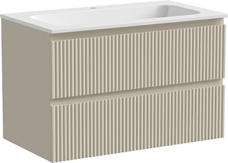 Тумба под раковину Sancos Snob R 80 подвесная Beige soft (капучино), SNR80CE