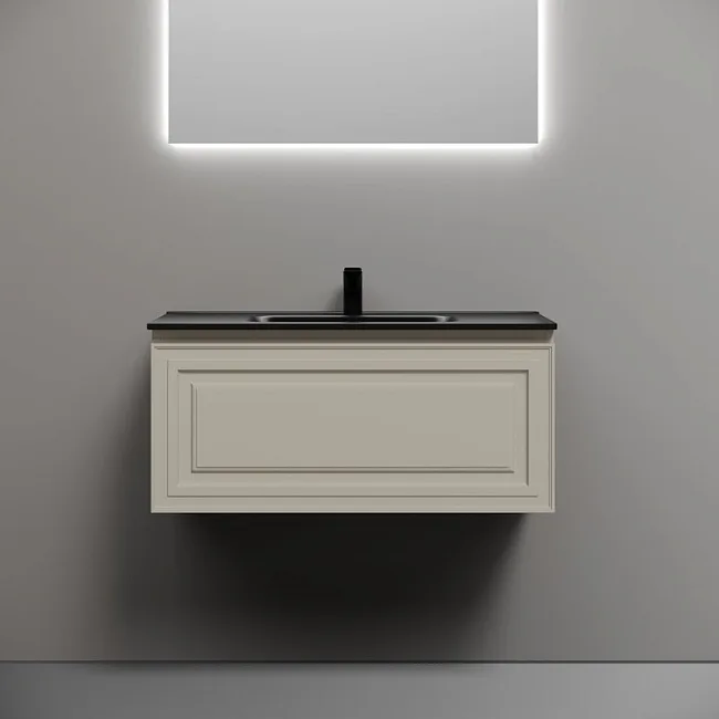 Тумба с раковиной Sancos Very 90 beige soft, раковина CN7002MB Sancos — Оригинал