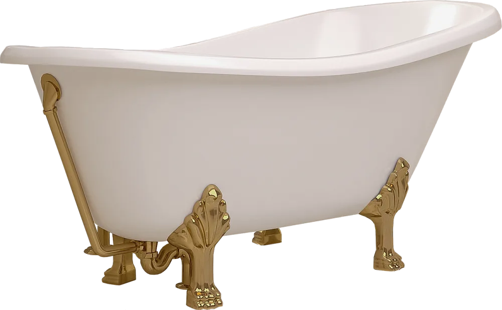 Ванна из искусственного камня Эстет Марсель ФР-00006499 170x80 см, правая, отдельностоящая, белая, о Sancos — официальный сайт