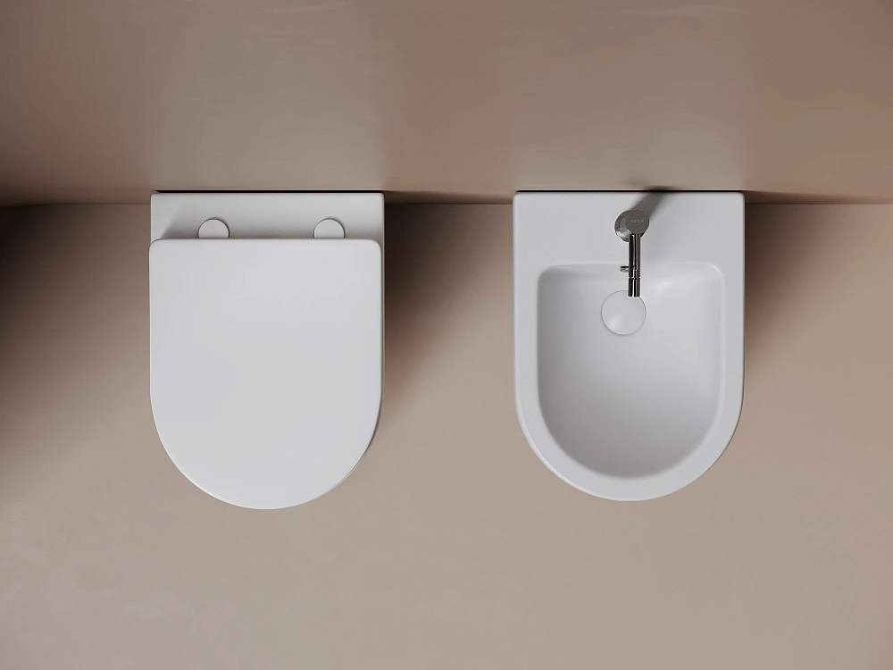 Подвесной унитаз Ceramicanova Metropol Торнадо безободковый, CN4002TMW белый матовый Sancos — официальный сайт