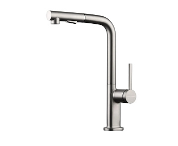 Смеситель для кухни Paulmark Neo Ne214419-BS, брашированная сталь