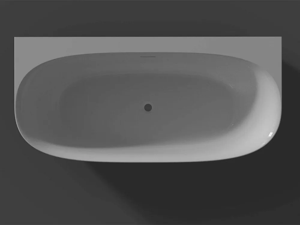 Акриловая ванна Riho Omega B2W B094001005 170x80 см, пристенная, белая, овальная, на ножках Sancos — официальный сайт