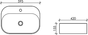 Накладная раковина Ceramicanova Element CN5012