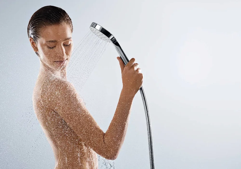 Душевой гарнитур Hansgrohe Croma Select E 26584400, белый, хром Sancos — официальный сайт
