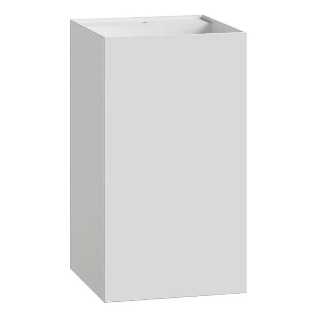 Раковина Boheme Cube 802-MW Corian 48х48х85 Matt white, напольная Sancos — Оригинал