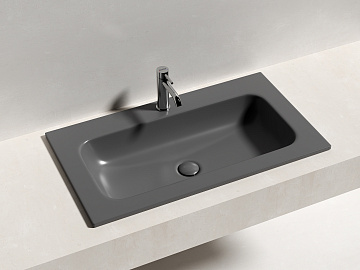 Мебельная раковина Ceramicanova Grace CN7012MDH, темный антрацит матовый