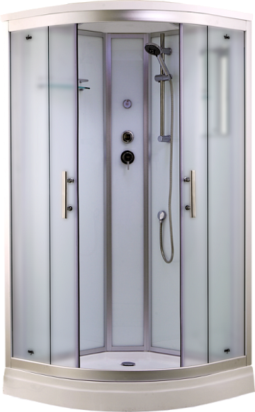 Душевая кабина Timo Standart T-6609SF Silver Fabric с низким поддоном, профиль хром