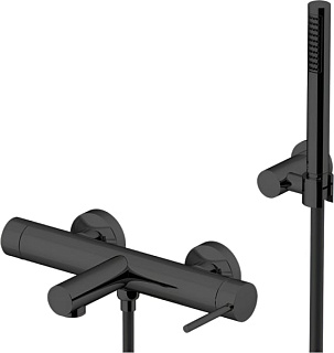Смеситель для ванны с душем Gattoni Circle One 9000/90NO, nero opaco