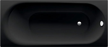 Стальная ванна Bette Comodo 180x80 см, встраиваемая, черная матовая, с самоочищающимся покрытием