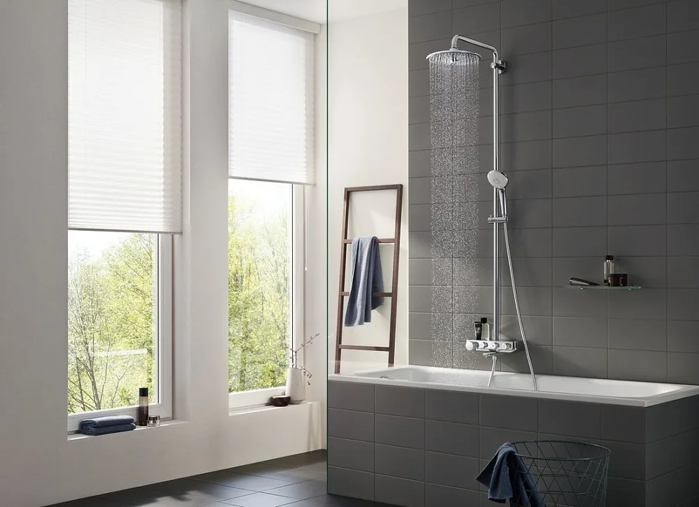 Душевая стойка Grohe Euphoria SmartControl 260 Mono 26510000, с термостатом Sancos — официальный сайт