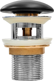 Донный клапан для раковины IDDIS Optima Home OPHBM0Wi88, черный матовый