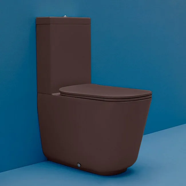 Крышка-сиденье Kerasan Tribeca 519175 borgogna matt Sancos — Оригинал