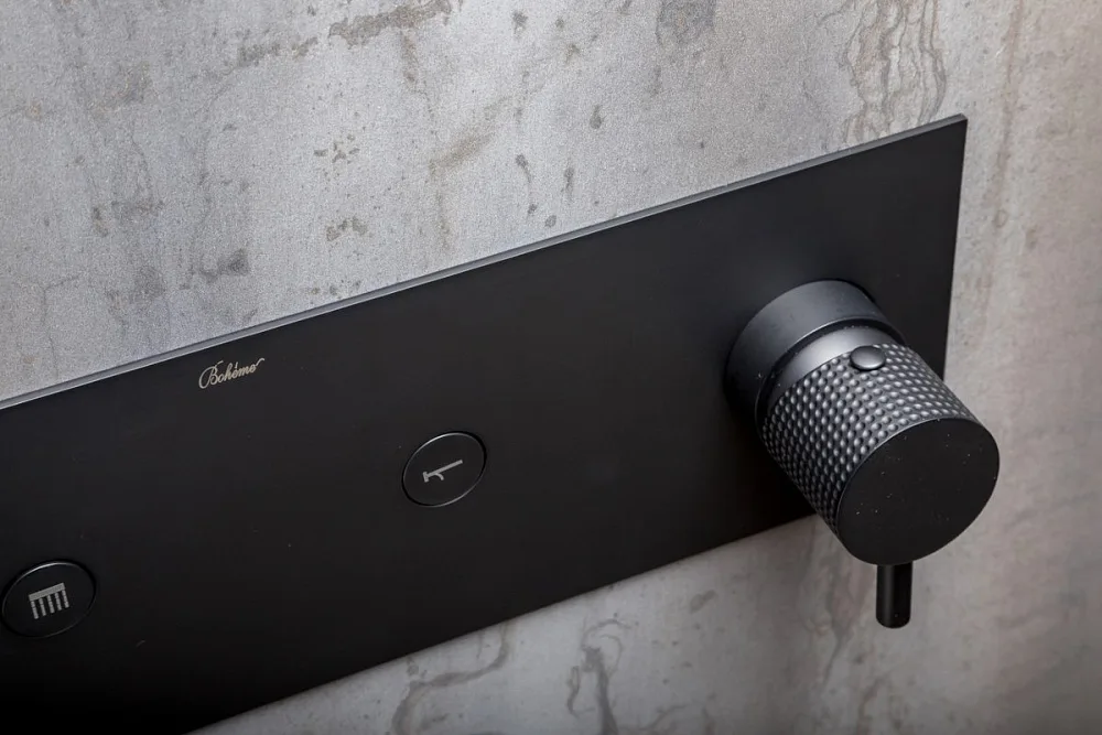 Душевой комплект Boheme Fusion 130-B, С ВНУТРЕННЕЙ ЧАСТЬЮ, чёрный Sancos — официальный сайт