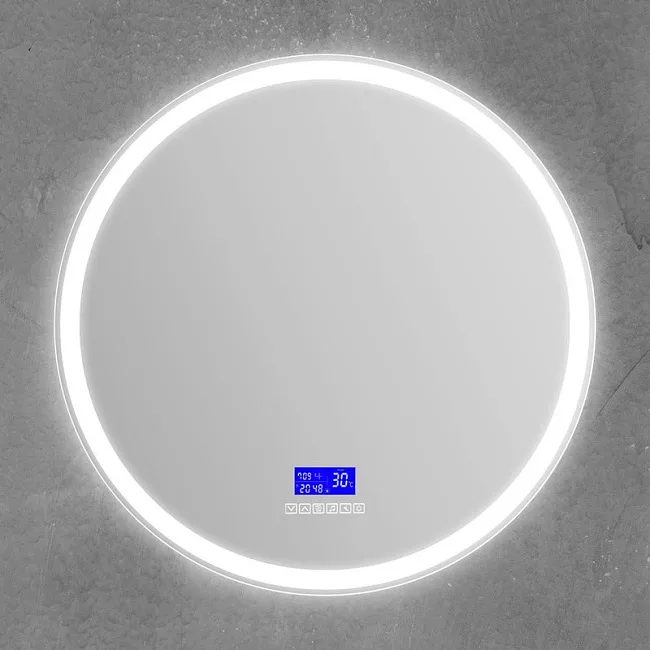 Зеркало круглое BelBagno SPC-RNG-800-LED-TCH-RAD с bluetooth, термометром и радио Sancos — Оригинал