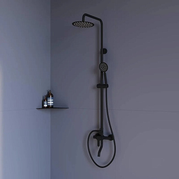 Душевая стойка RGW Shower Panels SP-24B, матовый черный