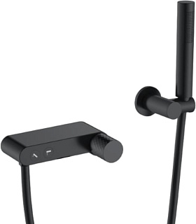 Смеситель для ванны с душем Boheme Stick 123-BB, черный