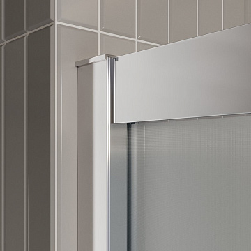 Душевая дверь в нишу BelBagno Luce BF-1-120-P-Cr профиль хром, стекло рифленое