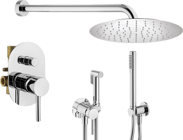 Комплект для ванной Plumberia Selection Ixo KITZXO15CR С ВНУТРЕННЕЙ ЧАСТЬЮ, хром
