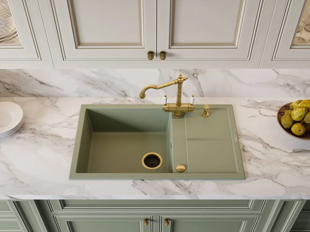 Мойка кухонная Omoikiri Sumi 86A-WG wind green Sancos — официальный сайт
