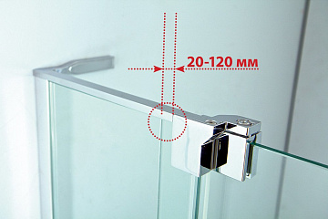 Душевой уголок Cezares Slider AH 2 80/90 90/100 C Cr