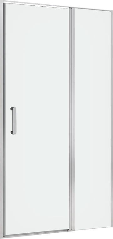 Душевая дверь в нишу Abber Sonnenstrand AG04140S 140 см, профиль хром, стекло прозрачное