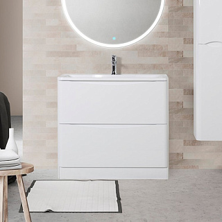 Тумба под раковину без столешницы BelBagno Acqua 100 напольная, bianco lucido