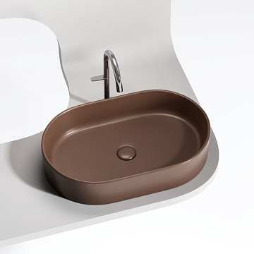 Накладная раковина Ceramicanova Element CN6048MDB темно-коричневая матовая