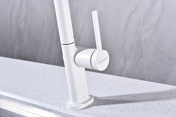 Смеситель для кухни Paulmark Neo Ne214419-WH, белый матовый