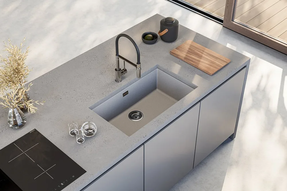 Мойка кухонная Alveus Omni Granital 40 concrete Sancos — официальный сайт