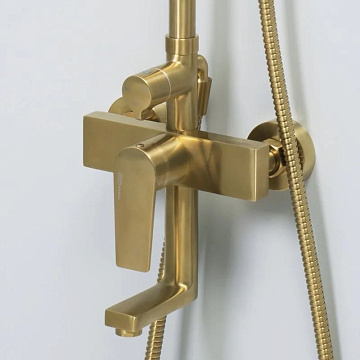 Душевая стойка Wasserkraft Aisch A155.259.201.BG, золото