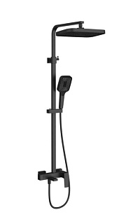 Душевая стойка Vincea Cube VSFS-4C12MB, матовый черный