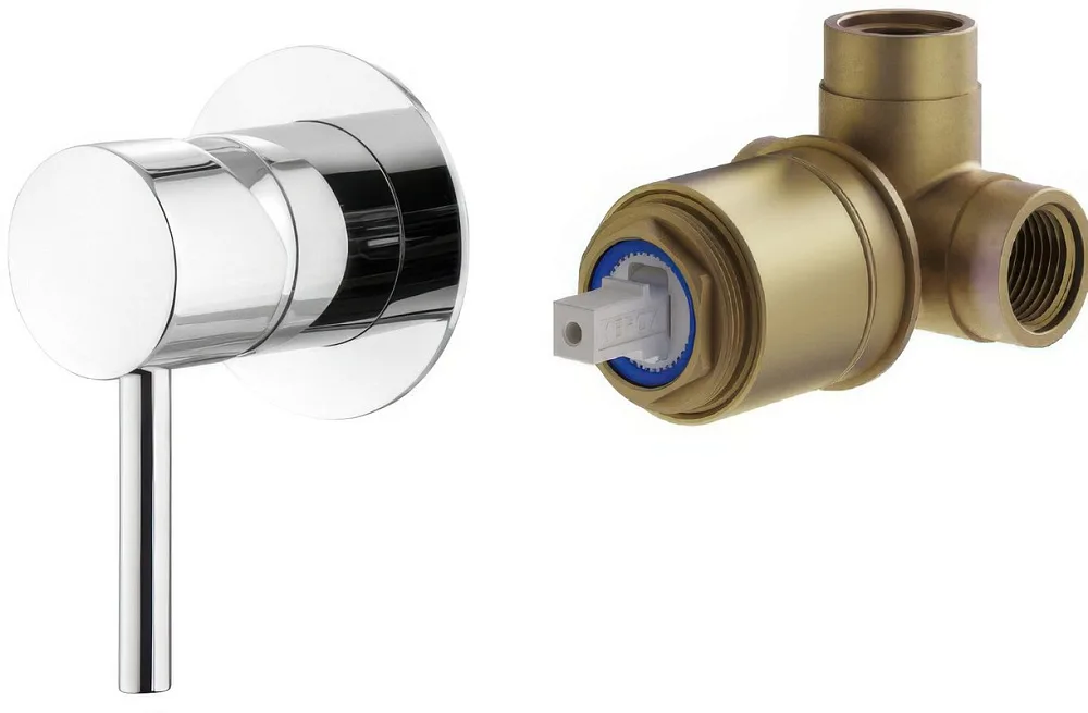 Встраиваемый смеситель Plumberia Selection Ixo KITXO1135CR С ВНУТРЕННЕЙ ЧАСТЬЮ, хро Sancos — официальный сайт