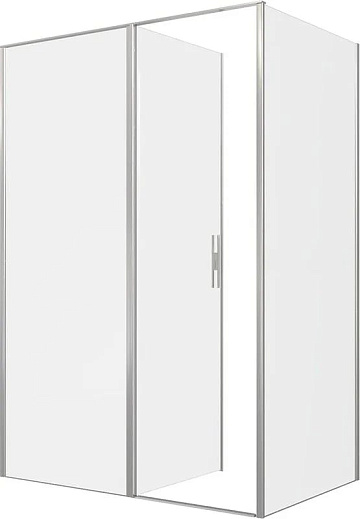 Душевой уголок Allen Brau Priority 140x90, профиль серебро браш, стекло прозрачное