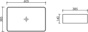 Накладная раковина Ceramicanova Element CN6065 белая глянцевая
