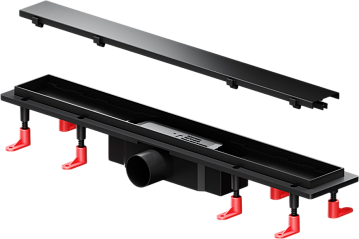 Душевой трап (лоток) AM.PM PrimeFlow Tile 60 см, черный матовый