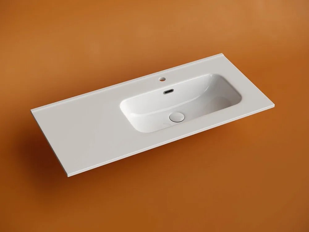 Мебельная раковина Ceramicanova Element прямоугольная 101 см с чашей справа Sancos — официальный сайт