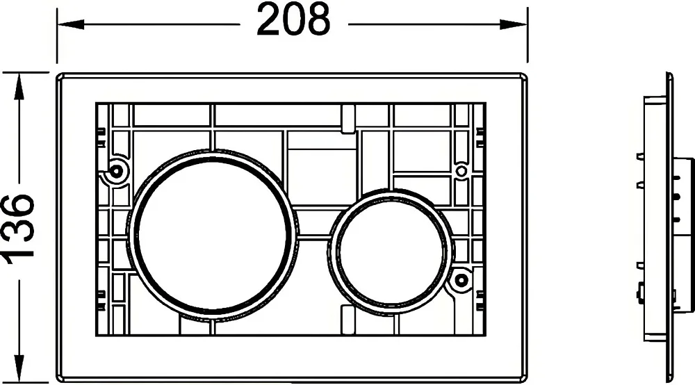 Кнопка смыва TECE Loop Modular рубиновая Sancos — официальный сайт