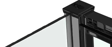 Душевой уголок RGW Classic CL-34 100х100, профиль черный